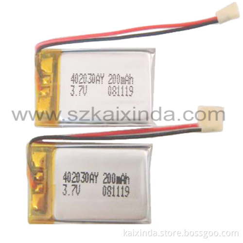 3.7V 200mAh Lithium Polymer Battery